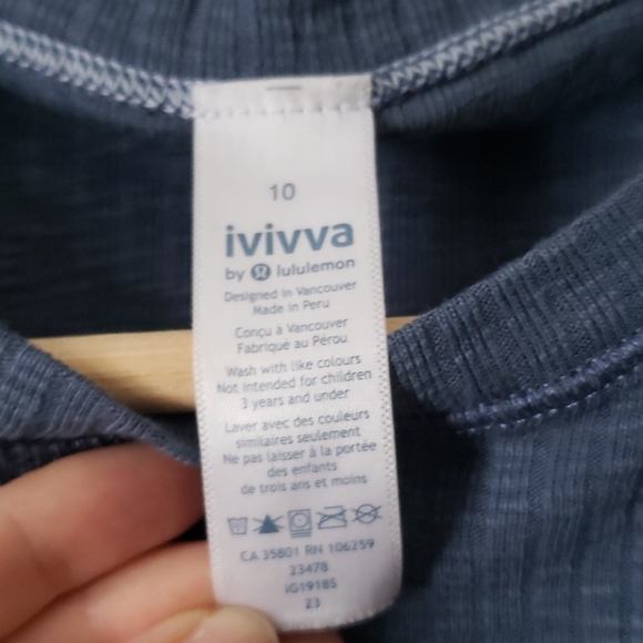 Ivivva blue ribbed tank top, women's/girls - Picture 2 of 5